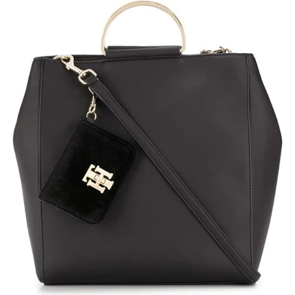 borse tote Tommy Hilfiger nero