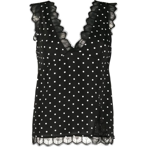 canottiere Pinko nero a pois