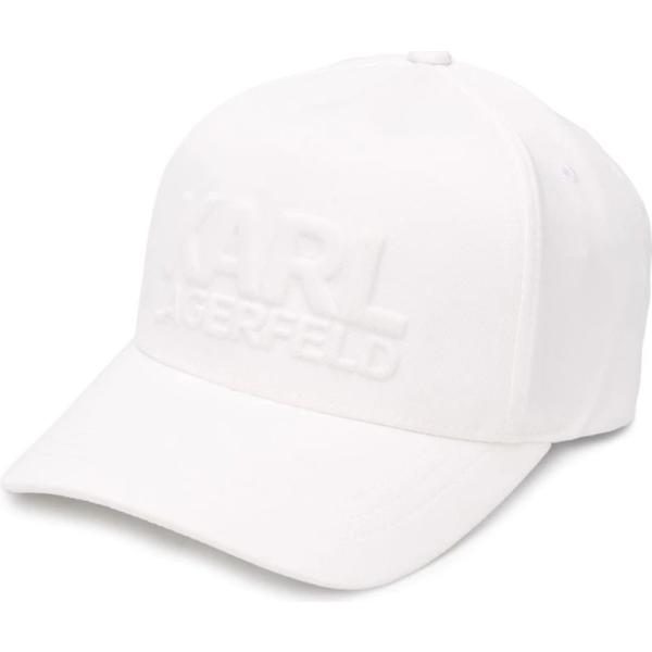 cappelli con visiera Karl Lagerfeld bianco