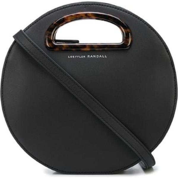 Borsa a mano tote con stampa e zip con logo nero Loeffler Randall nero