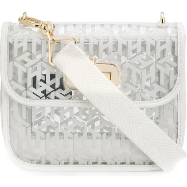 borse a tracolla Tommy Hilfiger bianco con stampe