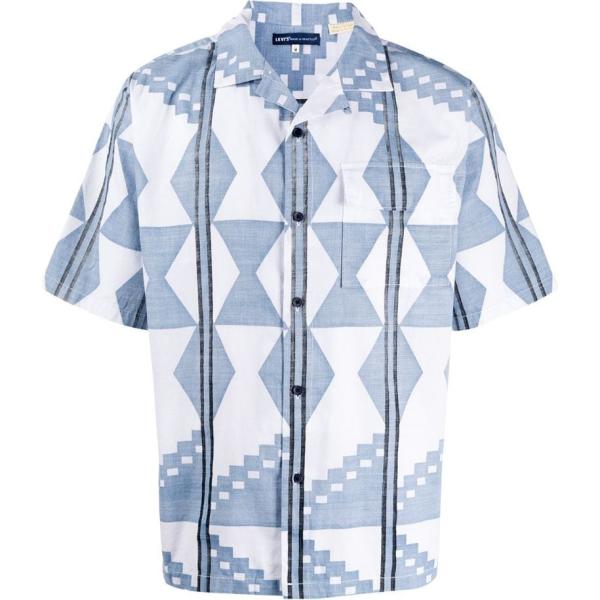 camicie a manica corta Levis: Made & Crafted blu con stampe