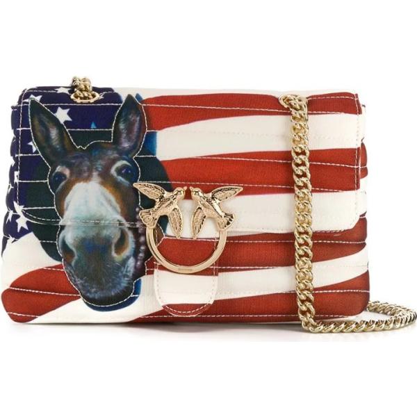 borse a spalla Pinko multicolore con stampe