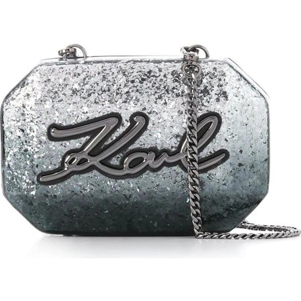 clutch Karl Lagerfeld grigio
