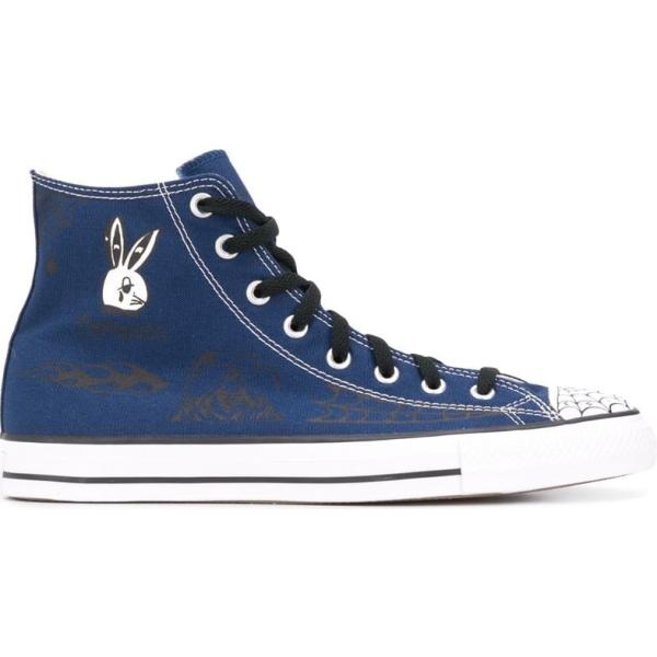sneakers Converse blu con stampe