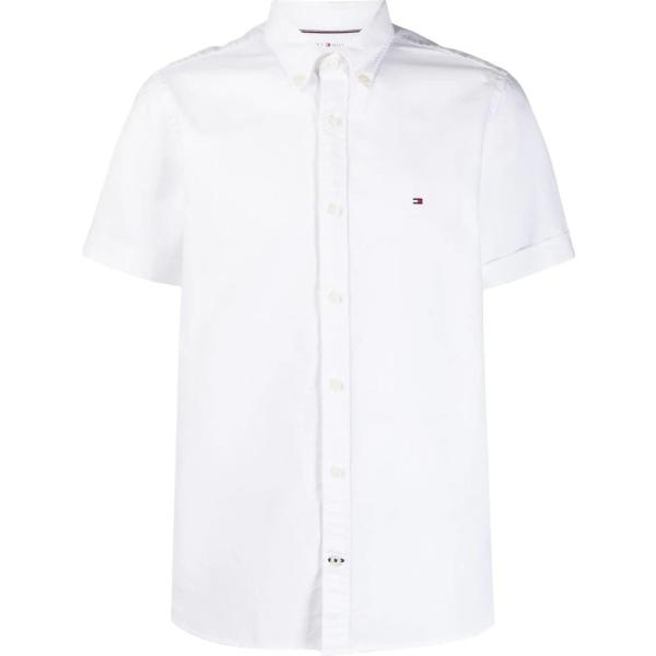 camicie a manica corta Tommy Hilfiger bianco