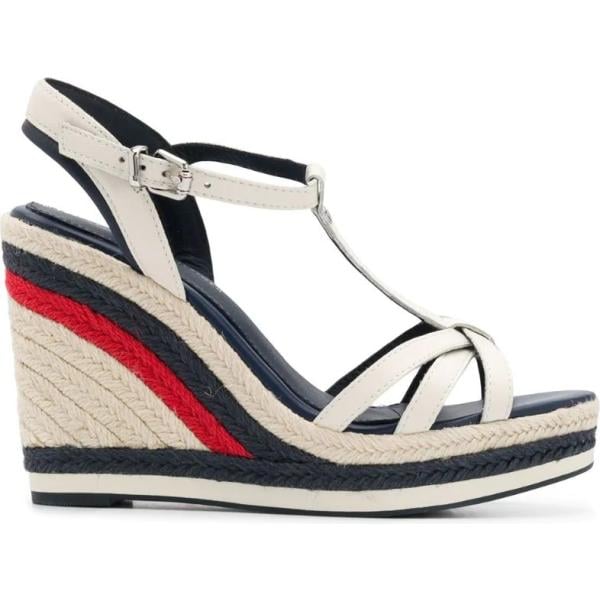 sandali col tacco Tommy Hilfiger multicolore a righe