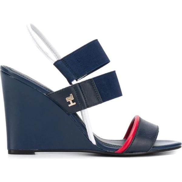 sandali col tacco Tommy Hilfiger blu