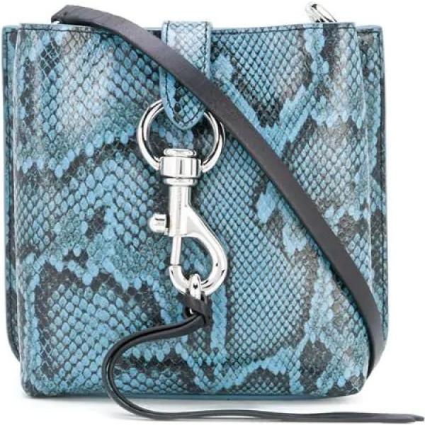 borse a tracolla Rebecca Minkoff blu con stampe
