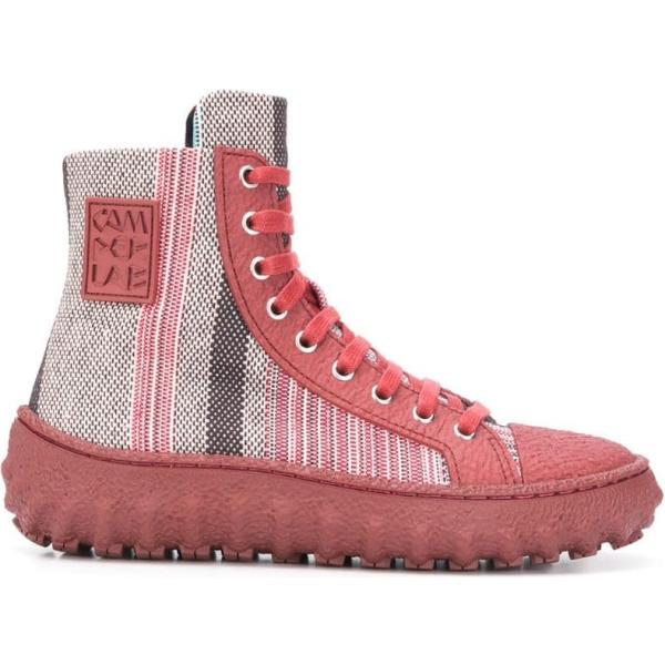 sneakers alte CamperLab rosa con stampe