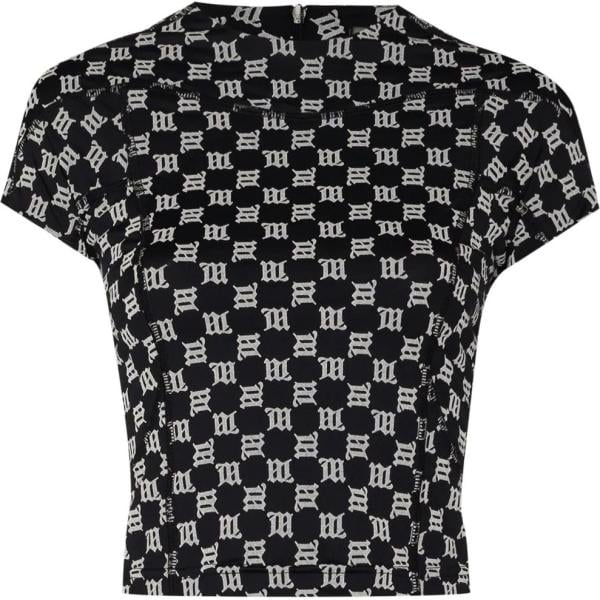 t-shirt Misbhv nero con stampe