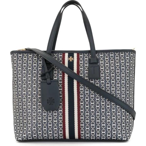 borse tote Tory Burch grigio con stampe