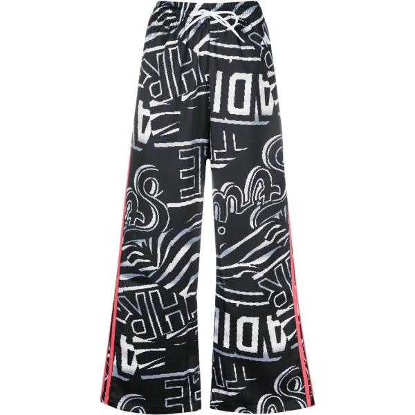 pantaloni Adidas nero con stampe