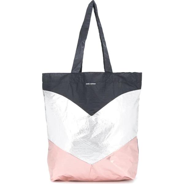 shopping bag Isabel Marant grigio con stampe