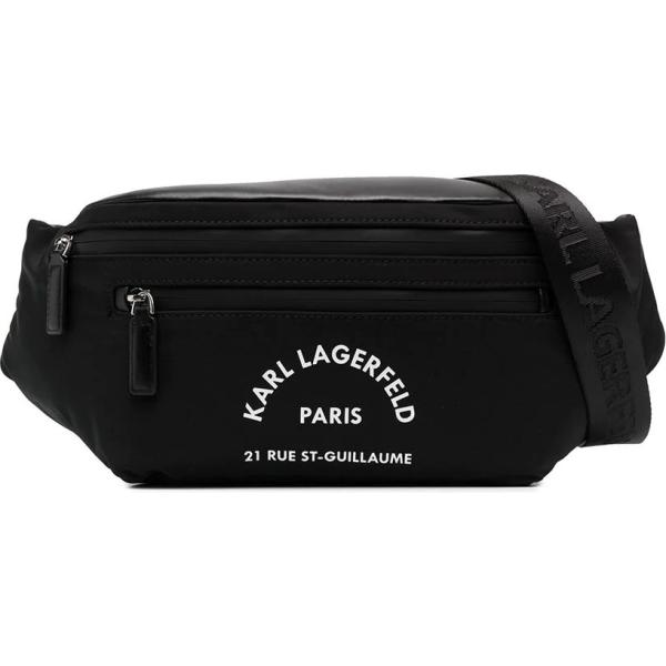 marsupi Karl Lagerfeld nero con stampe
