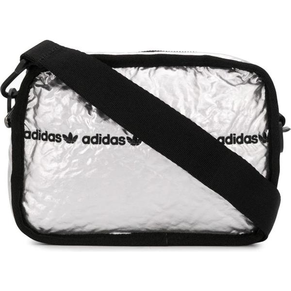 borse a tracolla Adidas grigio a righe