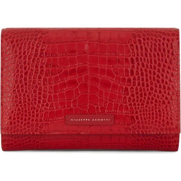 clutch Giuseppe Zanotti rosso con stampe