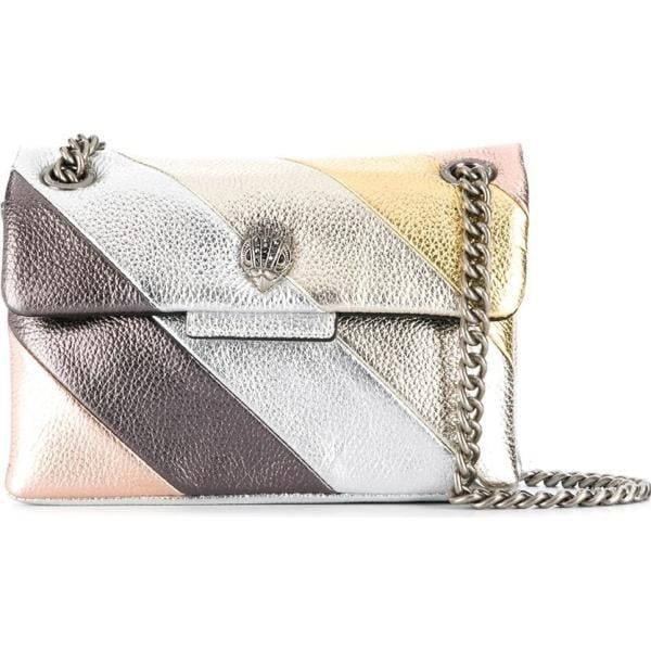 borse a spalla Kurt Geiger London grigio a righe