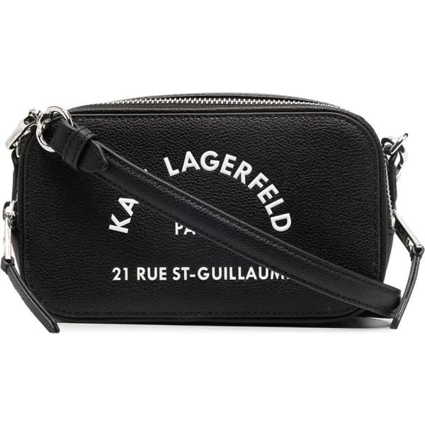 borse a tracolla Karl Lagerfeld nero con stampe