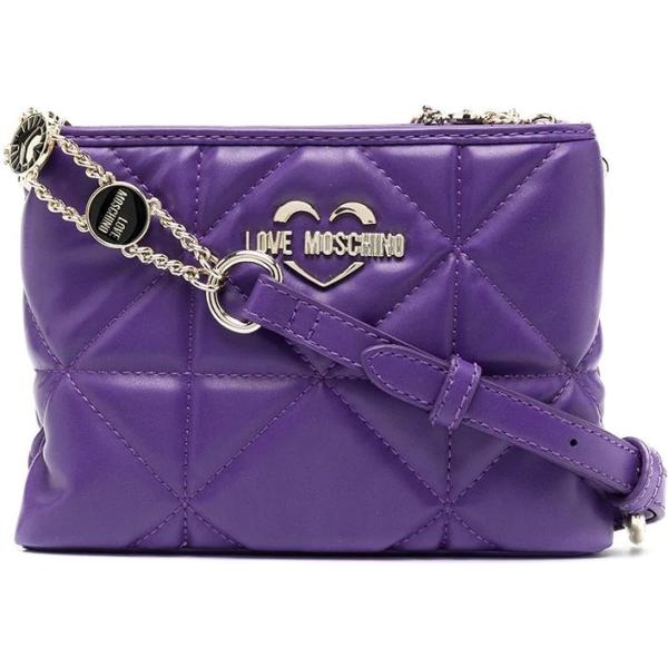 borse a tracolla Love Moschino viola