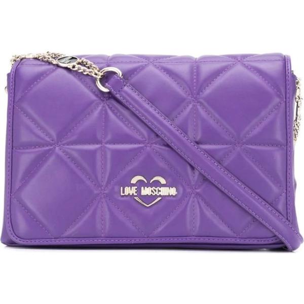 borse a spalla Love Moschino viola