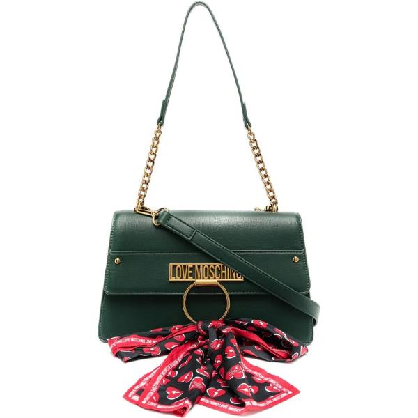 borse a spalla Love Moschino verde