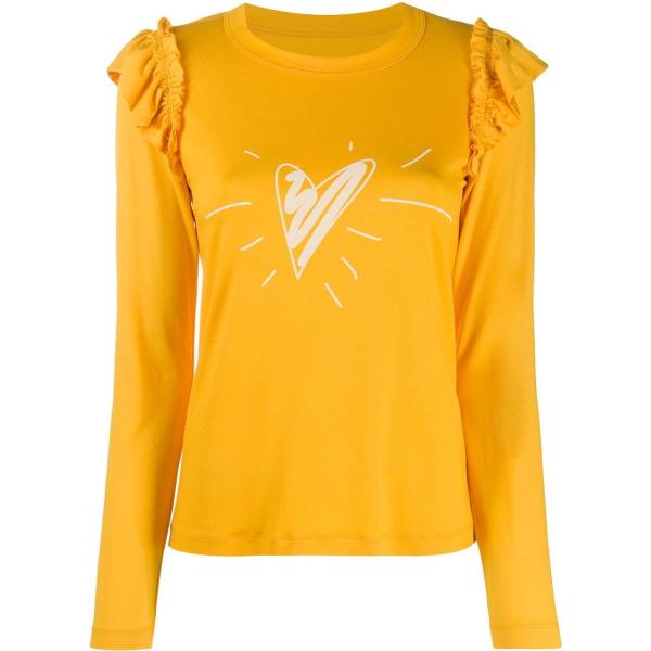 top Viktor & Rolf arancione con stampe