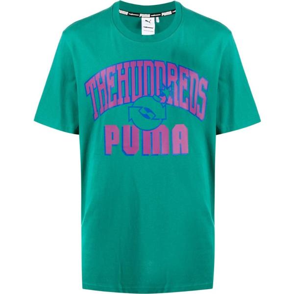 t-shirt Puma verde con stampe