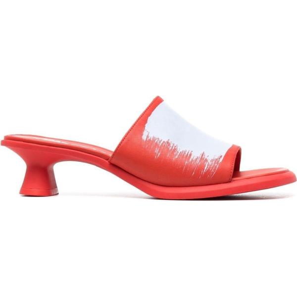 sandali col tacco CamperLab rosso