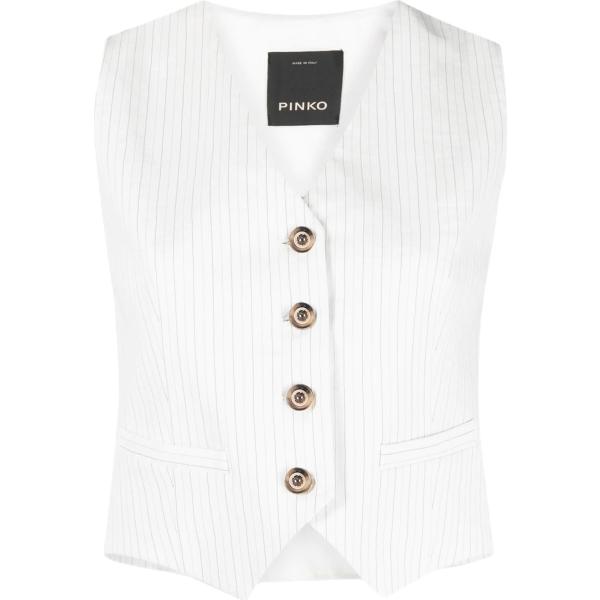 blazer Pinko bianco a righe