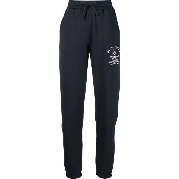 pantaloni Fiorucci nero con stampe