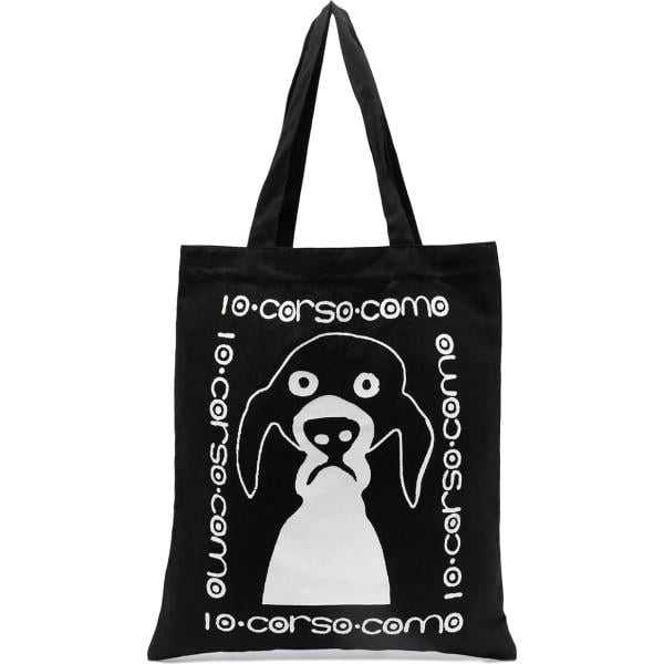 borse tote 10 Corso Como nero con stampe