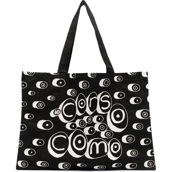 borse tote 10 Corso Como nero con stampe