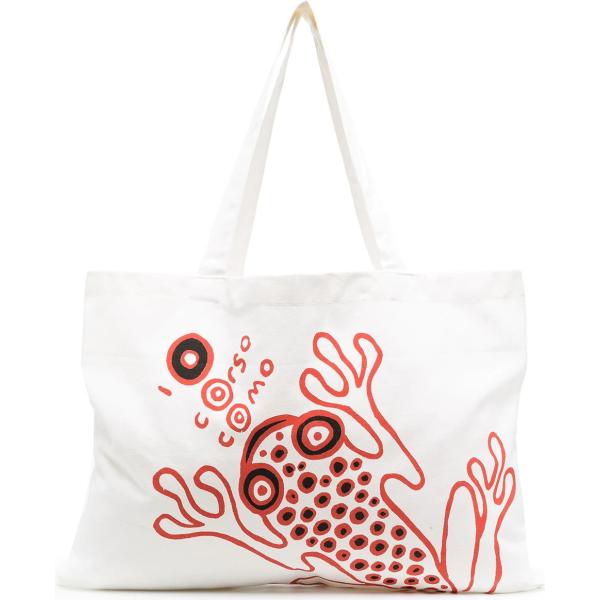 borse tote 10 Corso Como bianco con stampe
