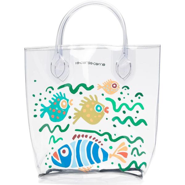 borse tote 10 Corso Como bianco animalier