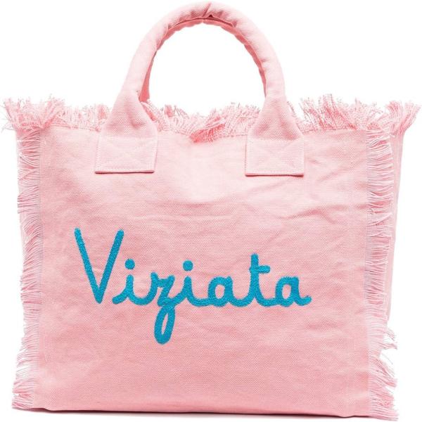 borse tote Mc2 Saint Barth rosa con stampe
