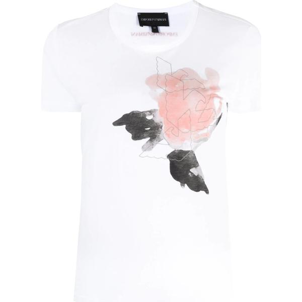 t-shirt Emporio Armani bianco con stampe
