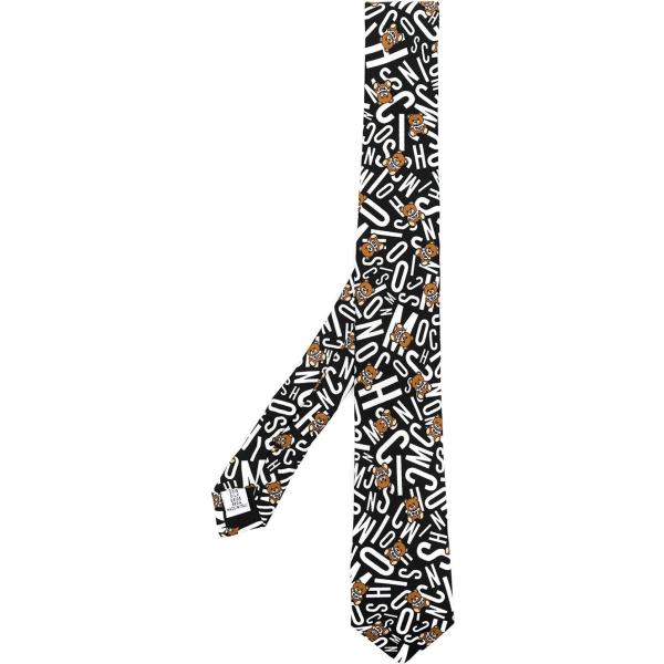 cravatte Moschino multicolore con stampe