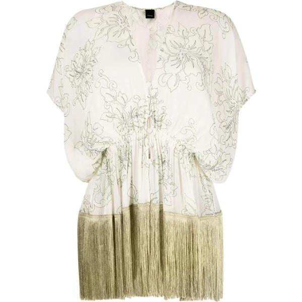 bluse Pinko bianco a fiori