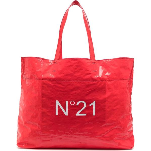 borse tote Nº21 rosso con stampe