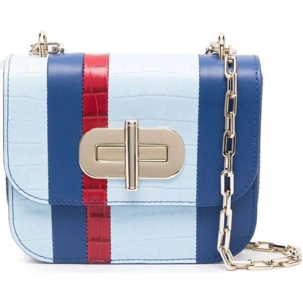 borse a tracolla Tommy Hilfiger blu a righe