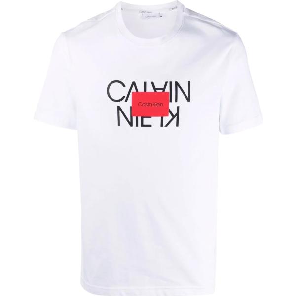 t-shirt Calvin Klein bianco con stampe