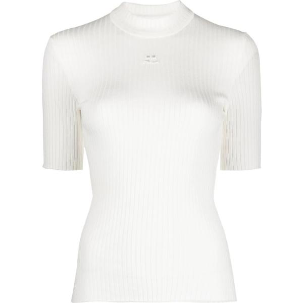 maglioni Courrèges bianco con stampe