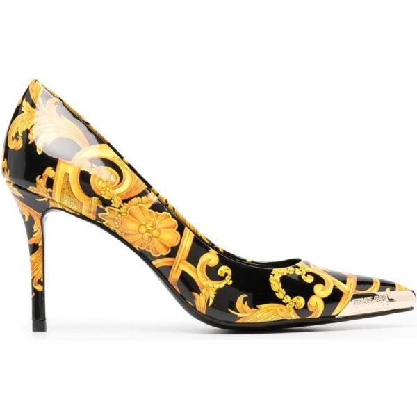 décolleté Versace Jeans Couture multicolore con stampe