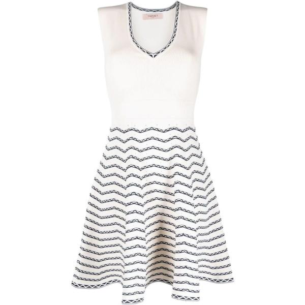 vestiti senza maniche Twinset bianco a righe