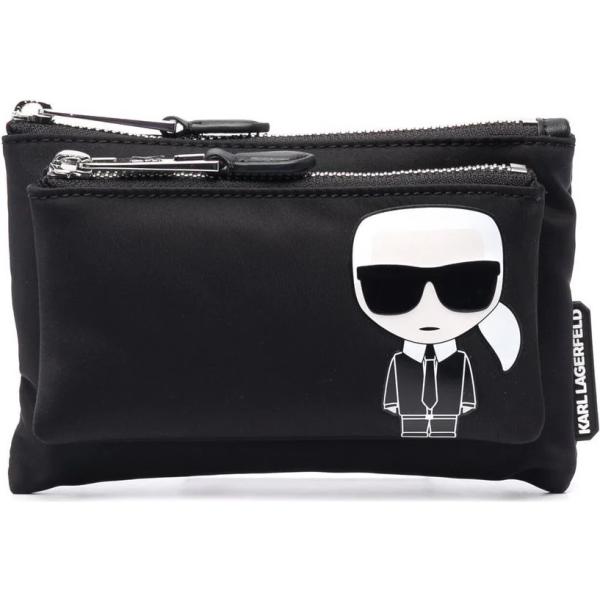 clutch Karl Lagerfeld nero con stampe