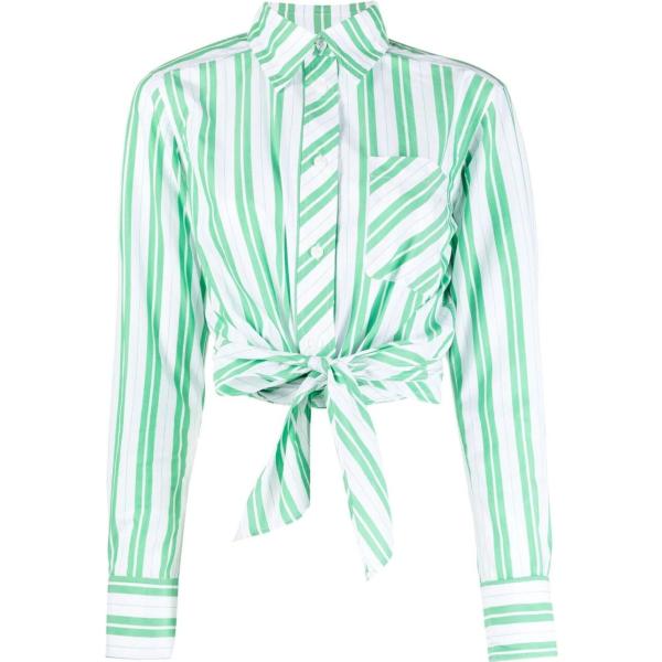 camicie Ganni bianco a righe