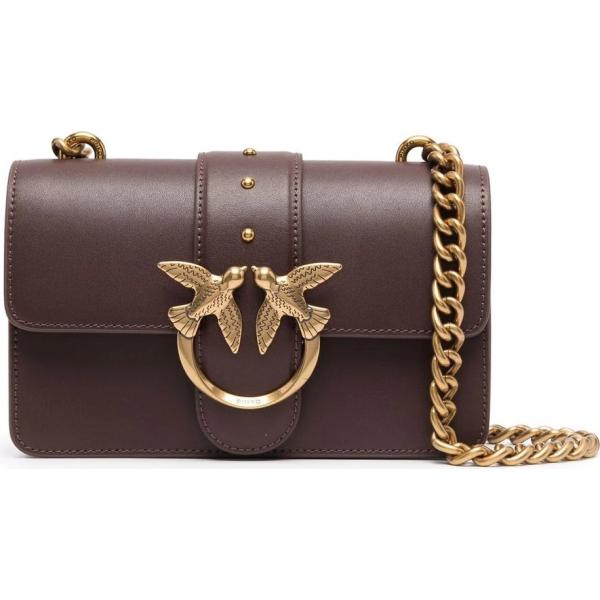 borse a spalla Pinko marrone