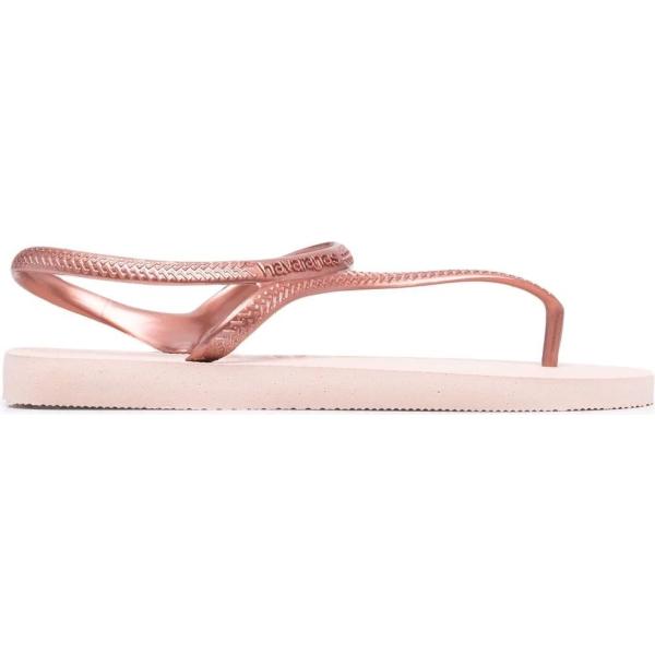 sandali Havaianas rosa con stampe