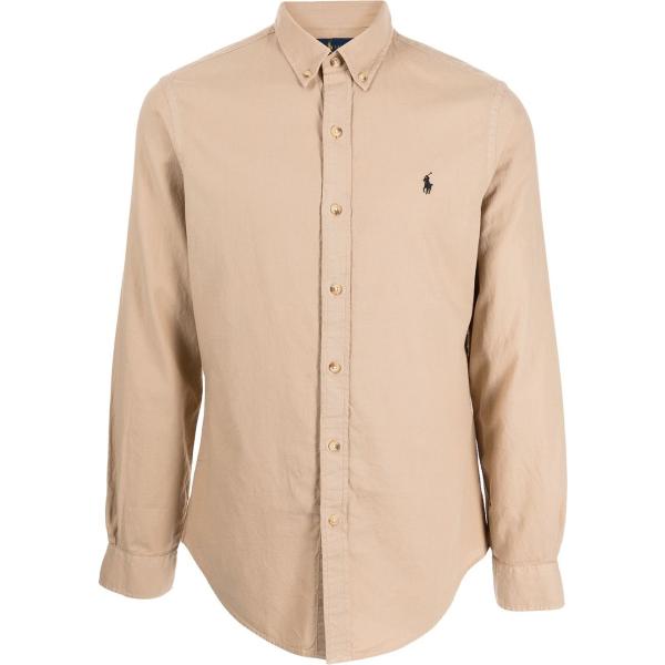 camicie Polo Ralph Lauren marrone